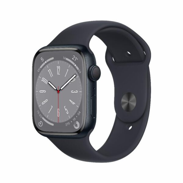 Refurbished Apple Watch Series 8 GPS 41 mm Aluminium Middernacht Zichtbaar gebruikt