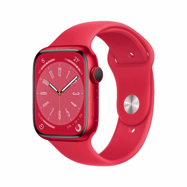 Refurbished Apple Watch Series 8 GPS 41 mm Aluminium Rood Als nieuw