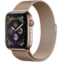 Apple Watch Series 4 44 mm edelstaal goud met milanese armband [wifi + cellular] goud