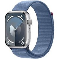 Apple Watch Series 9 45 mm aluminium kast zilver op solobandje winterblauw [Wi-Fi]