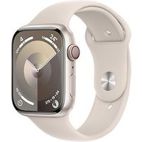 Apple Watch Series 9 45 mm aluminium kast sterrenlicht op sportbandje S/M sterrenlicht [Wi-Fi + Cellular]