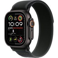 Apple Watch Ultra 2 49 mm titanium kast zwart op Trail-bandje M/L zwart [Wi-Fi + Cellular]