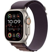 Apple Watch Ultra 2 49 mm titanium kast naturel op Alpine-bandje Large indigo [Wi-Fi + Cellular]