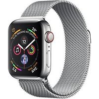 Apple Watch Series 4 40 mm edelstaal zilver met milanese armband [wifi + cellular] zilver