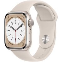 Apple Watch Series 8 41 mm kast van sterrenlicht aluminium op sterrenlicht sportbandje [Wi-Fi]