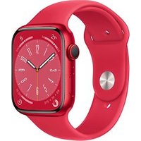 Apple Watch Series 8 45 mm kast van rood aluminium op rood sportbandje [Wi-Fi + Cellular, (PRODUCT) RED Special Edition]