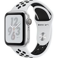 Apple Watch Nike+ Series 4 40 mm aluminium zilver met Nike sportarmband [wifi] platinumzwart