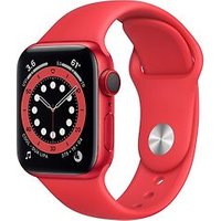 Apple Watch Series 6 40 mm kast van rood aluminium met rood sportbandje [wifi + cellular, (PRODUCT) RED Special Edition]