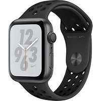 Apple Watch Nike+ Series 4 44 mm aluminium space gijs met Nike sportarmbandje [wifi] grijszwart