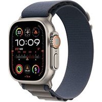 Apple Watch Ultra 2 49 mm titanium kast naturel op Alpine-bandje Large blauw [Wi-Fi + Cellular]