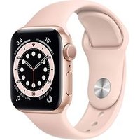 Apple Watch Series 6 40 mm kast van goud aluminium met roze sportbandje [wifi]