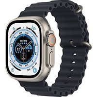 Apple Watch Ultra 49 mm titanium kast naturel op middernacht Ocean-bandje [Wi-Fi + Cellular]