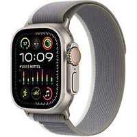 Apple Watch Ultra 2 49 mm titanium kast naturel op Trail-bandje S/M groen/grijs [Wi-Fi + Cellular]