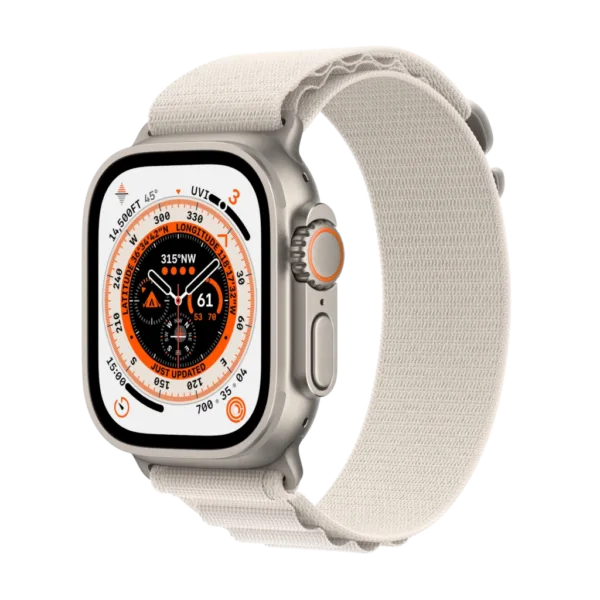 Refurbished Apple Watch Ultra 1 49mm Wit Zichtbaar gebruikt