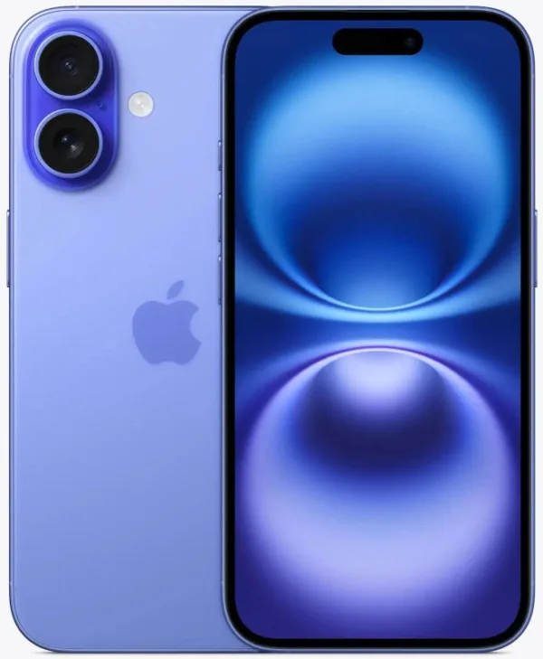 Refurbished iPhone 16 128 GB Blauw Als nieuw