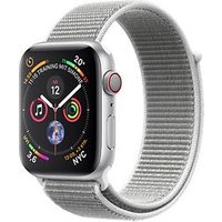 Apple Watch Series 4 44 mm aluminium zilver met sportbandje [wifi + cellular] grijs