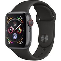 Apple Watch Series 4 40 mm aluminium spacegrijs met sportarmband [wifi + cellular] zwart