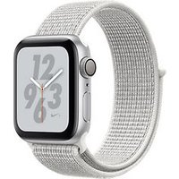 Apple Watch Nike+ Series 4 40 mm aluminiumzilver met geweven Nike sportbandje [wifi] grijswit