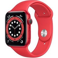 Apple Watch Series 6 44 mm kast van rood aluminium met rood sportbandje [wifi, (PRODUCT) RED Special Edition]