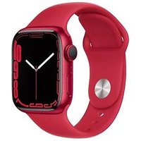 Apple Watch Series 7 41 mm kast van rood aluminium met rood sportbandje [wifi, (PRODUCT) RED Special Edition]